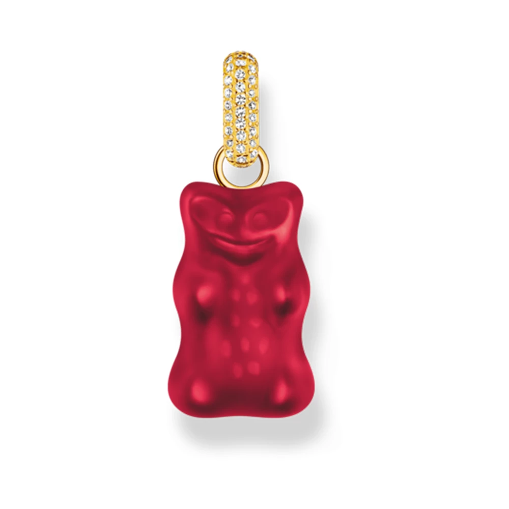 Thomas Sabo x HARIBO piros gumimaci medál - PE967-414-10