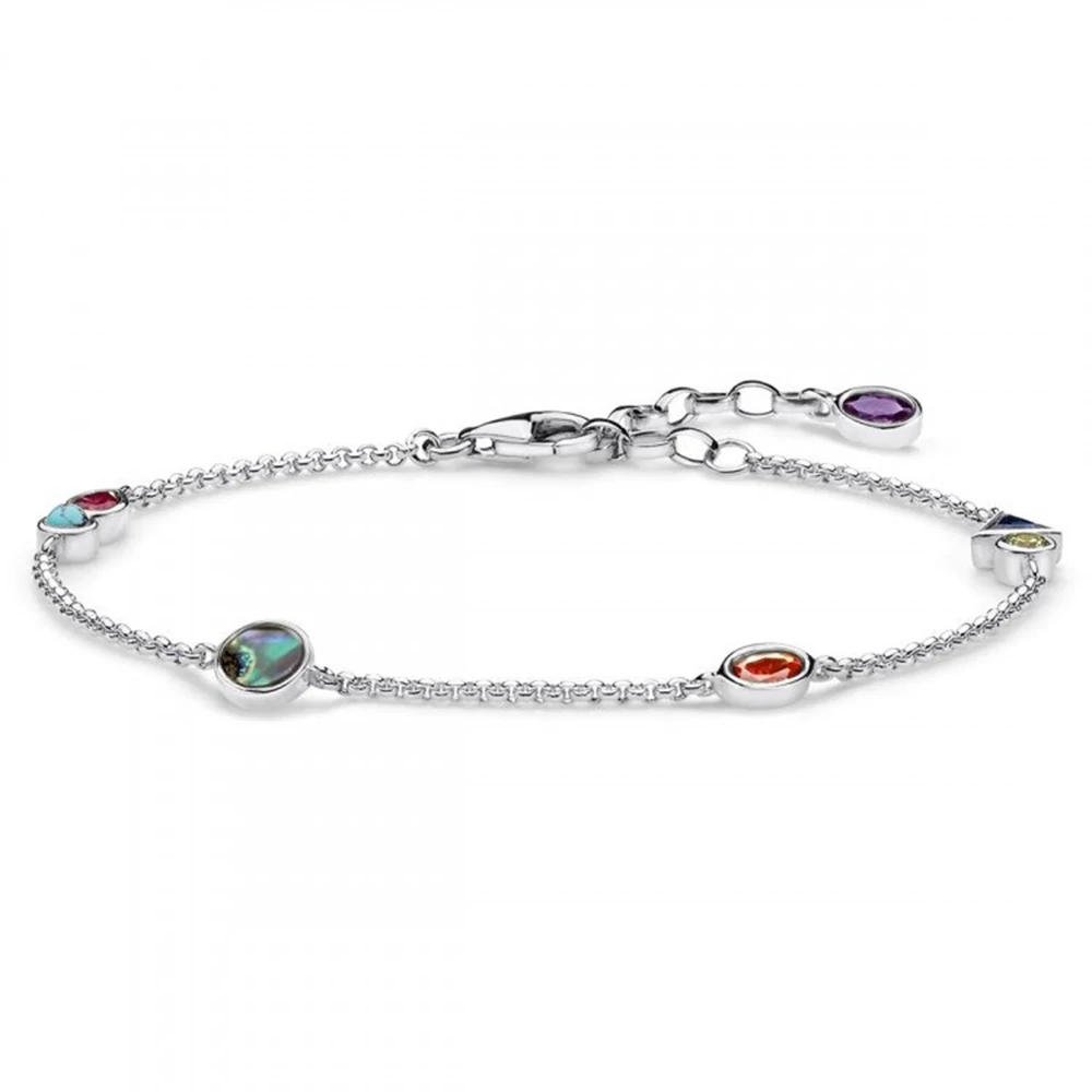 Thomas Sabo ezüst karkötő színes kövekkel - SCA150276