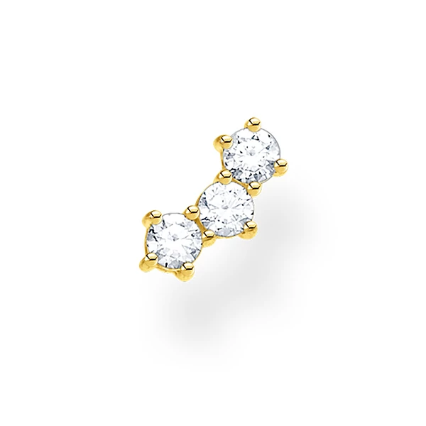 Thomas Sabo aranyozott három köves fülbevaló - SCH150318