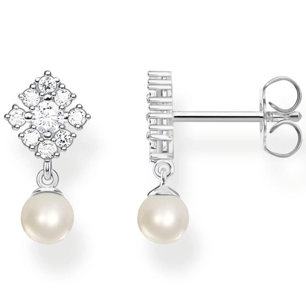 Thomas Sabo cirkónia függő gyöngy ezüst fülbevaló - SCH150339