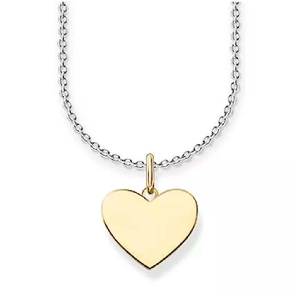 Thomas Sabo aranyozott szív medálos ezüst nyaklánc - SCKE150270