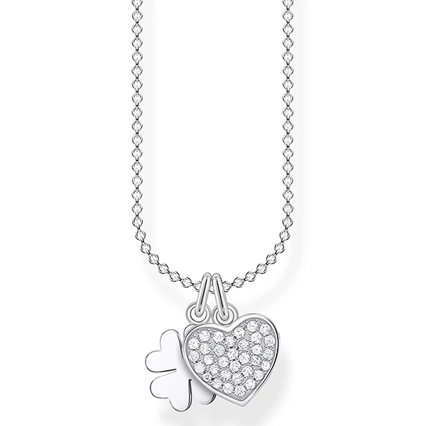 Thomas Sabo ezüst négylevelű lóhere és szív nyaklánc - SCKE150316