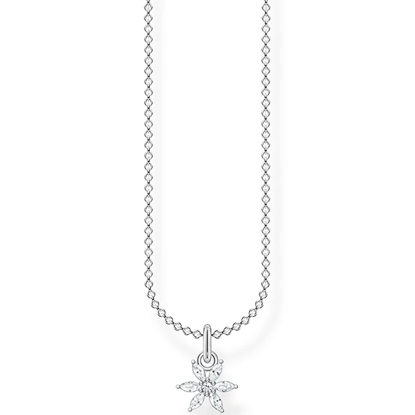 Thomas Sabo ezüst nyaklánc cirkónia virág medállal - SCKE150326