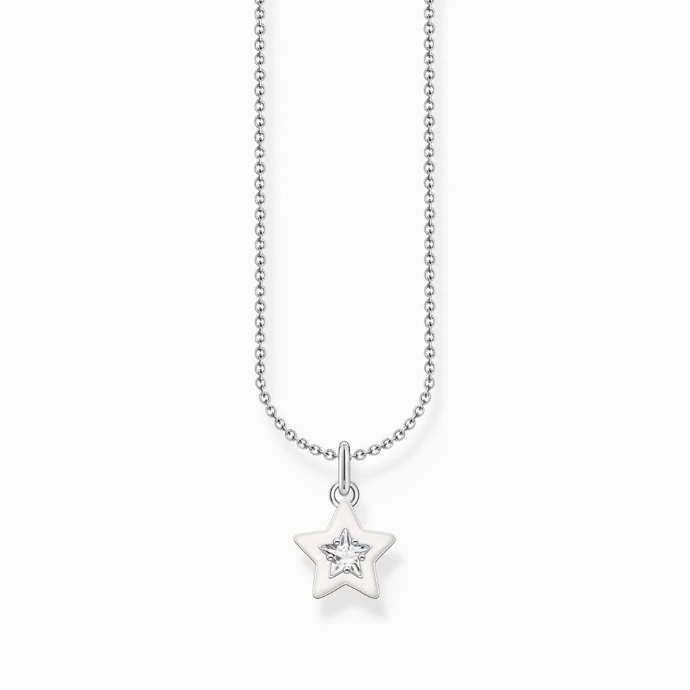 Thomas Sabo ezüst nyaklánc fehér csillag medállal - SCKE150349