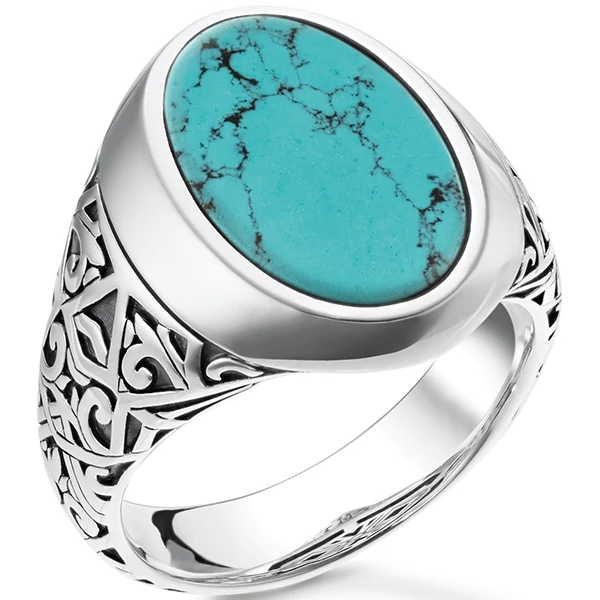 Thomas Sabo türkiz gyűrű - TR2242-878-17-52