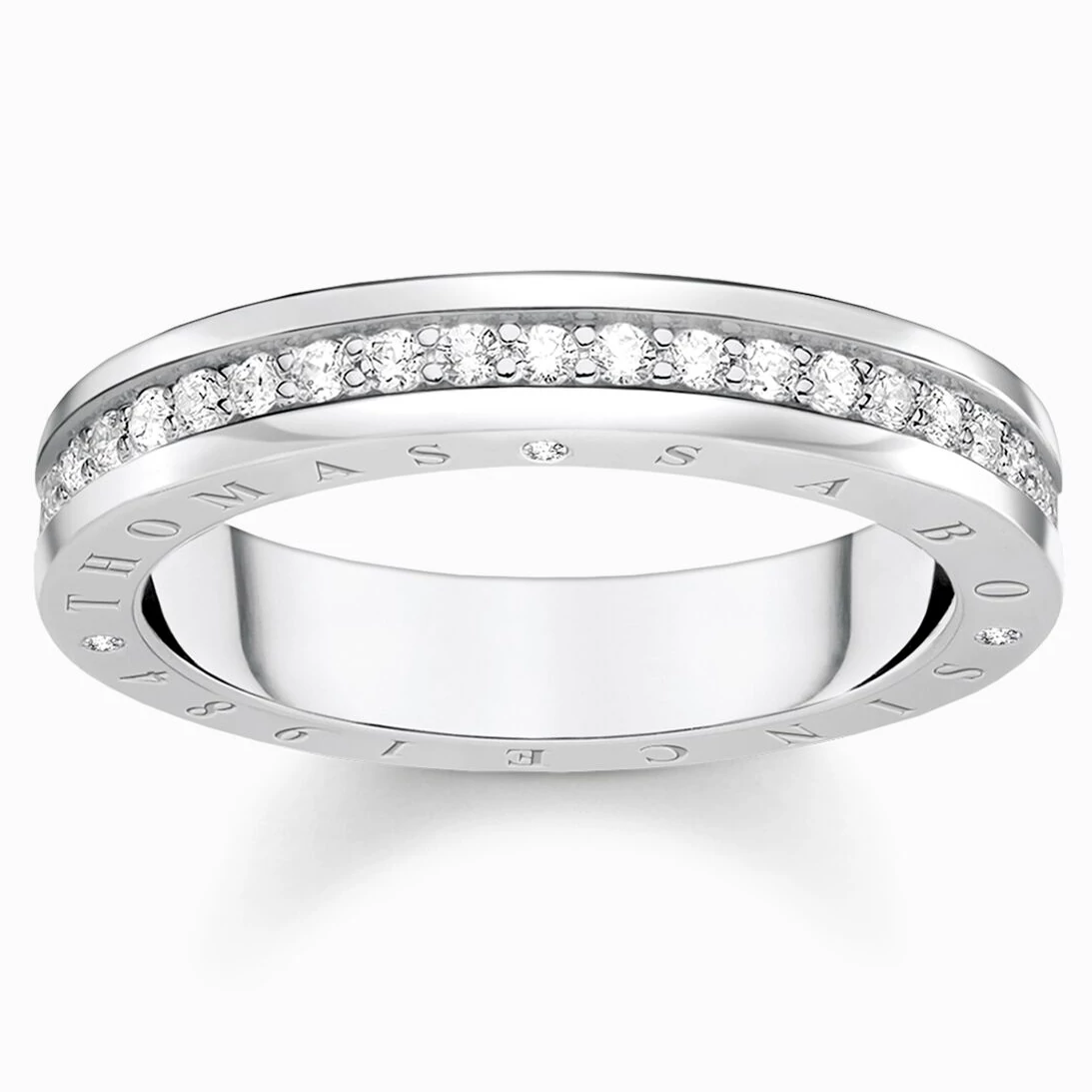 Thomas Sabo fehér köves ezüst gyűrű - TR2254-051-14-48