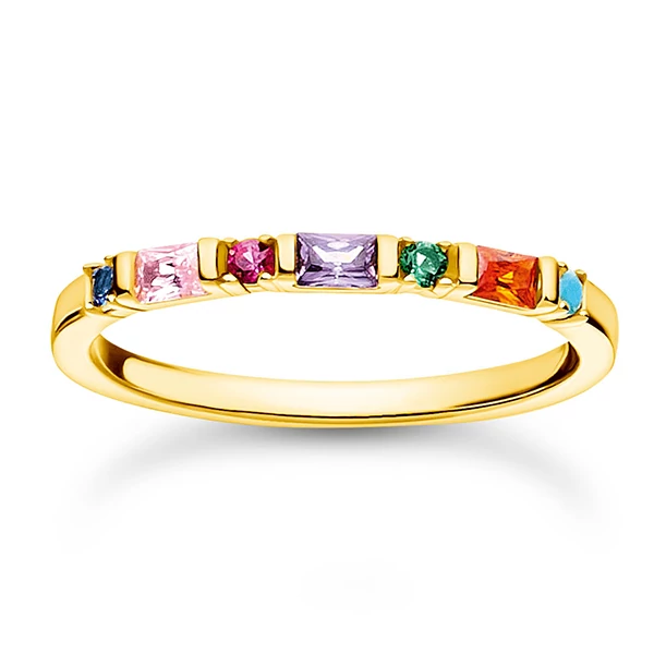 Thomas Sabo multicolor sárga arany gyűrű - TR2348-488-7-54