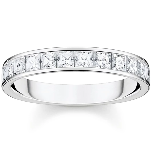 Thomas Sabo pavé fehér köves gyűrű - TR2358-051-14-48
