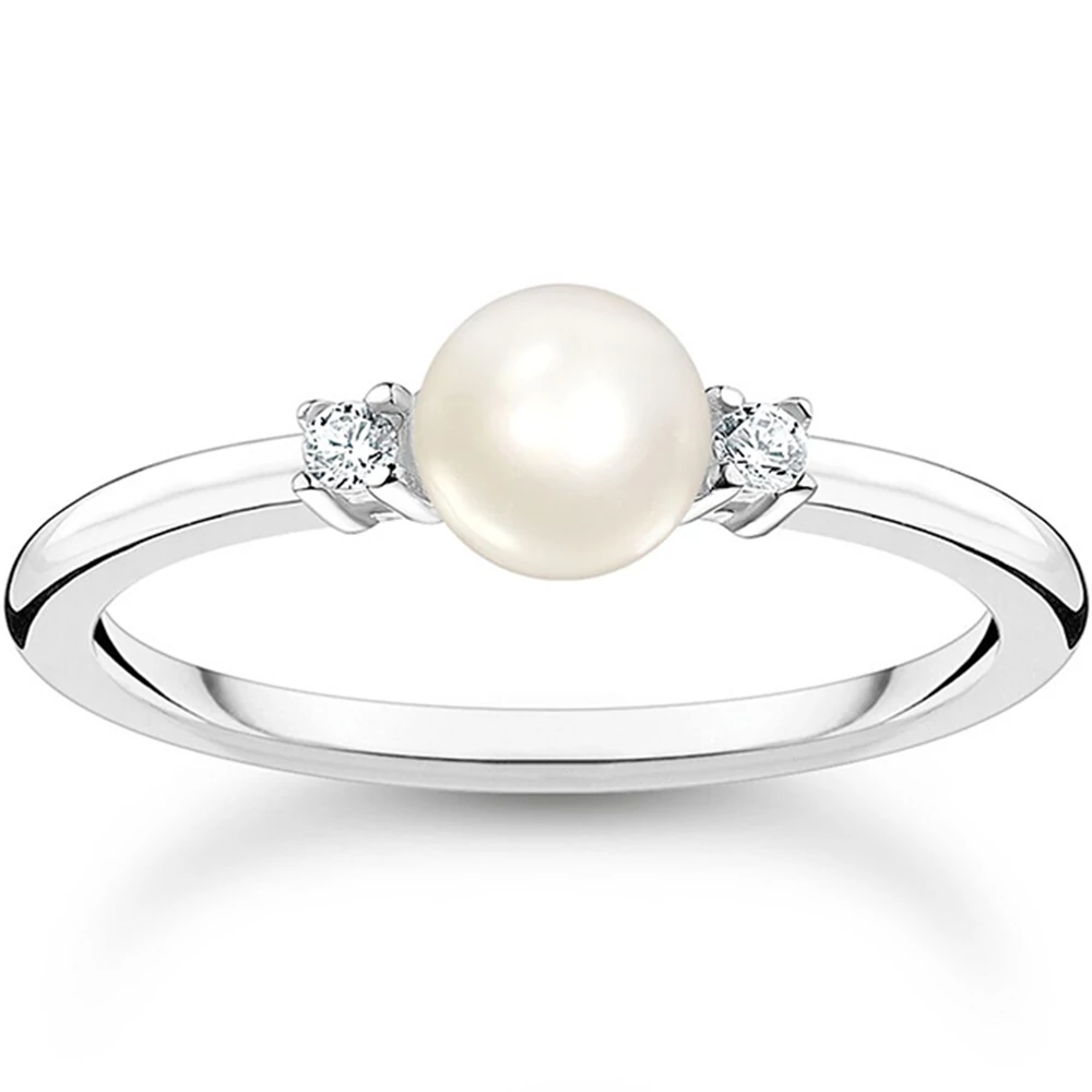 Thomas Sabo cirkónia kövek és gyöngy gyűrű - TR2370-167-14-50