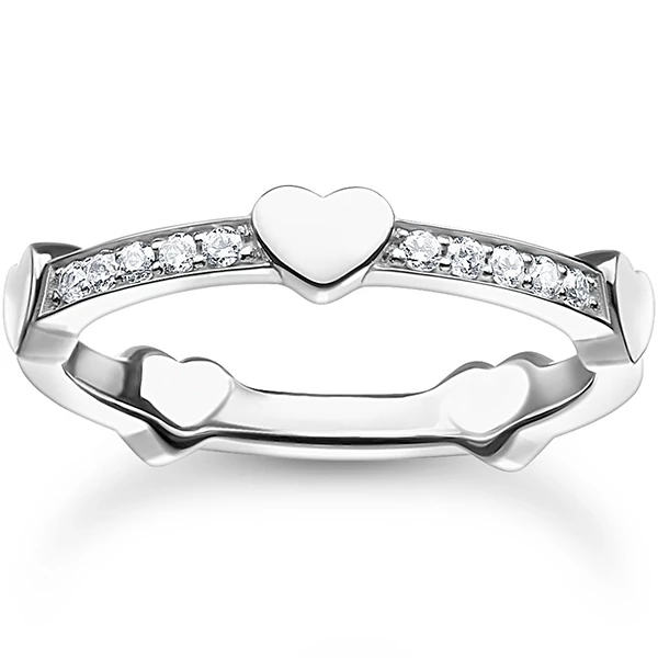 Thomas Sabo szíves gyűrű - TR2391-051-14-54