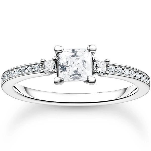 Thomas Sabo fehér köves gyűrű - TR2397-051-14-54