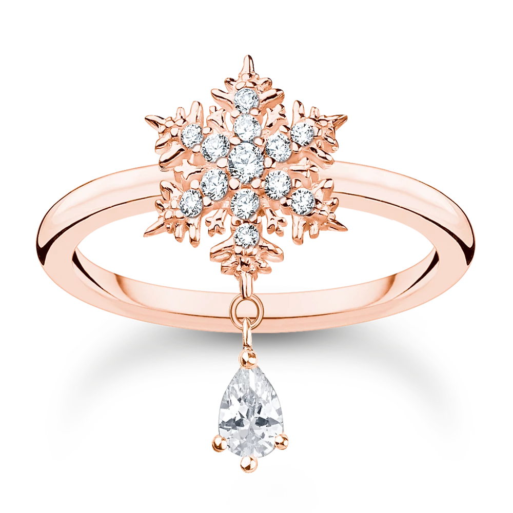 Thomas Sabo rozé hópehely gyűrű - TR2414-416-14-54