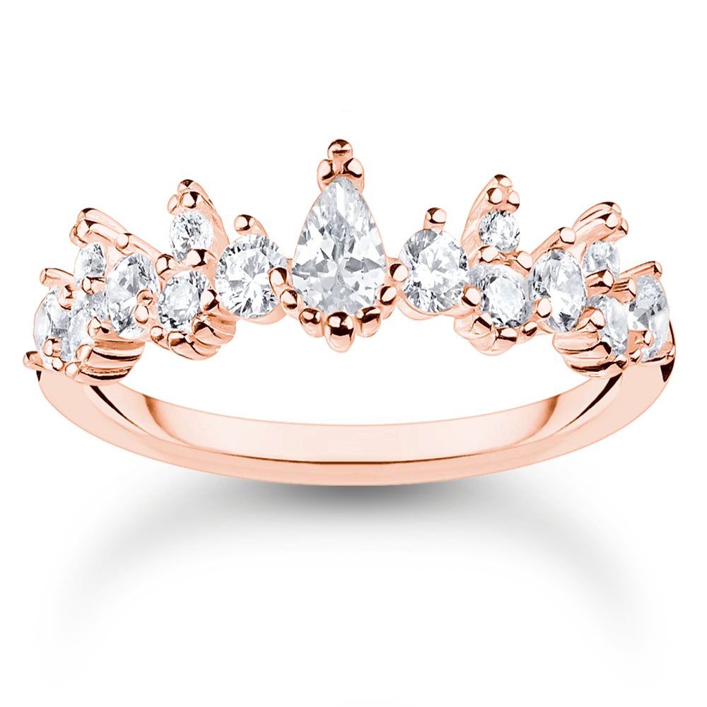 Thomas Sabo rozé jégkristály gyűrű - TR2415-416-14-52