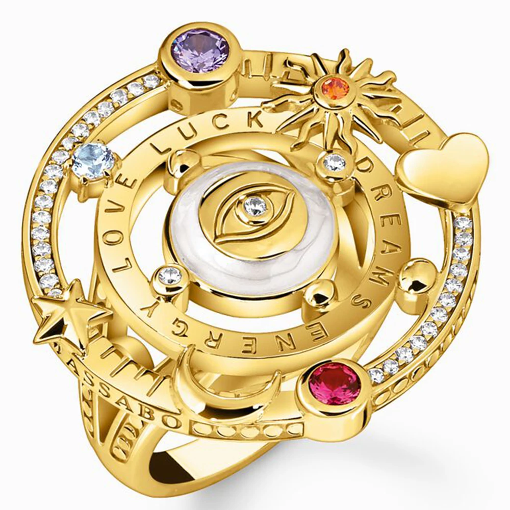 Thomas Sabo aranyozott bolygó gyűrű - TR2445-565-7-54