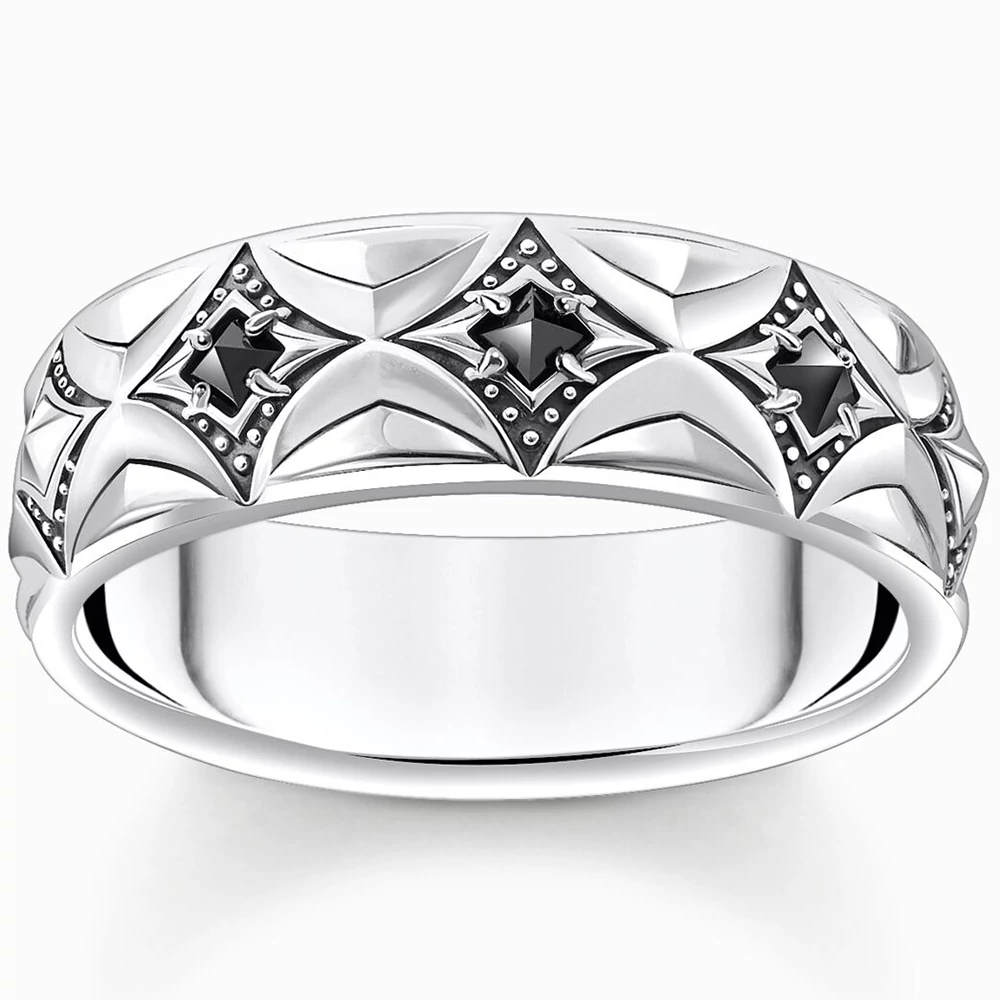 Thomas Sabo Fekete mintás gyűrű - TR2453-643-11-52