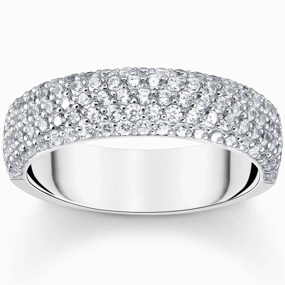 Thomas Sabo áttetsző cirkónia köves ezüst gyűrű - TR2460-051-14-50