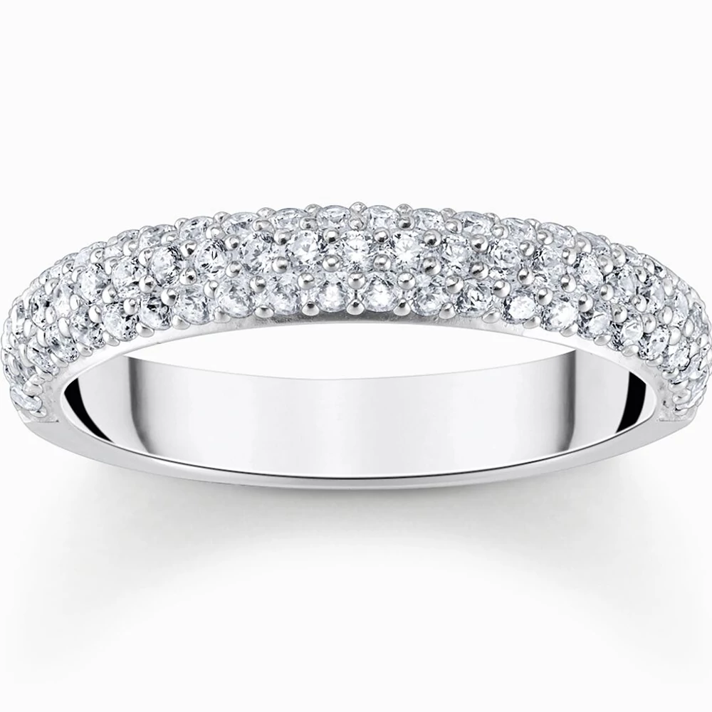 Thomas Sabo áttetsző cirkónia köves ezüst gyűrű - TR2462-051-14-50