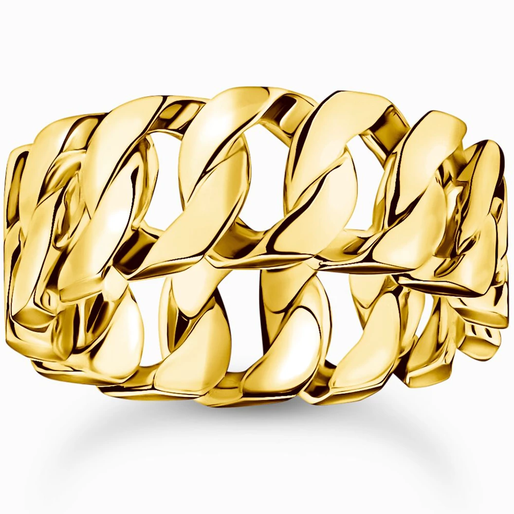 Thomas Sabo sárga arany láncszemes gyűrű - TR2497-413-39-50