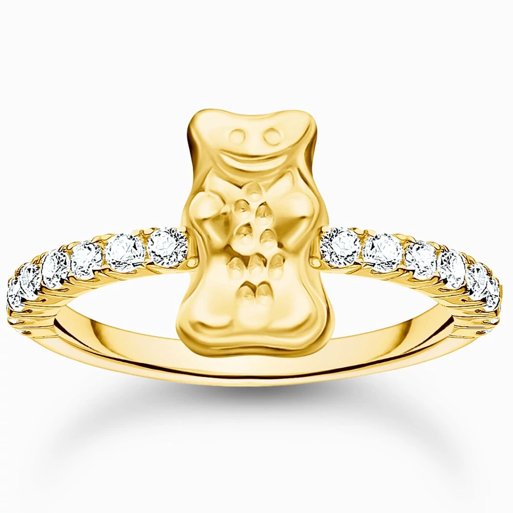 Thomas Sabo x HARIBO sárga arany gumimaci gyűrű - TR2504-414-14-50