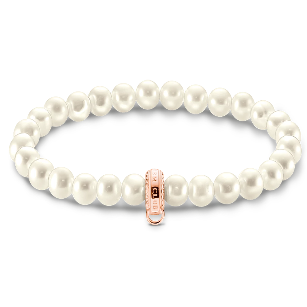 Thomas Sabo tenyésztett gyöngy charm karkötő - X0284-428-14-L15