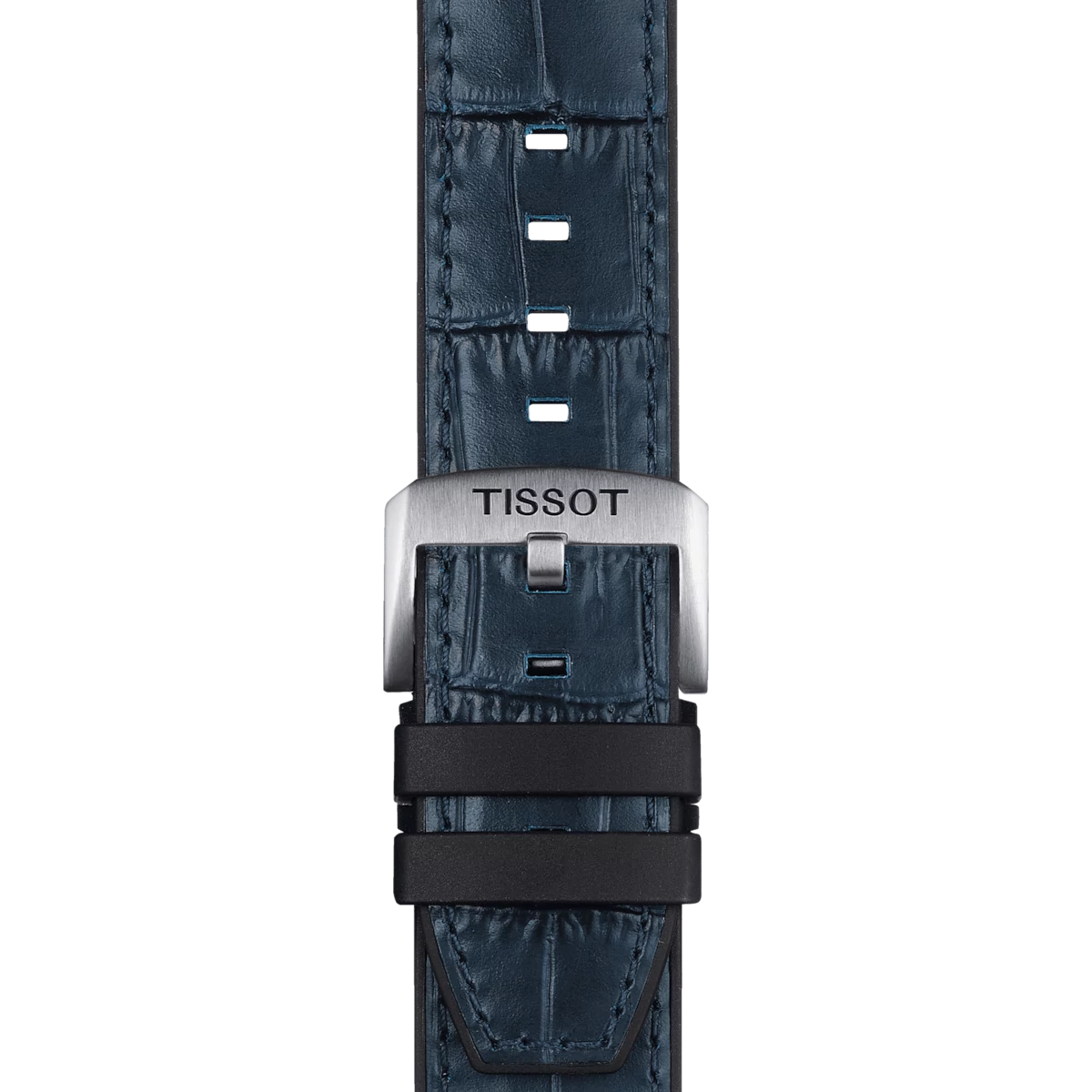 Tissot kék bőr és szilikon óraszíj 22mm