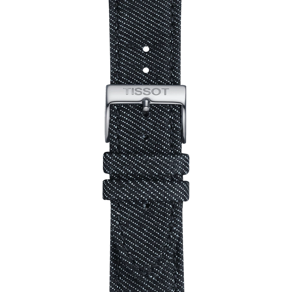 Tissot kék textil és bőr óraszíj 22 mm