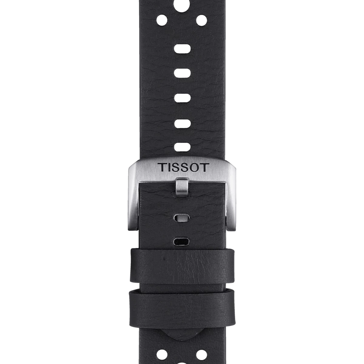 Tissot fekete bőr óraszíj 22 mm