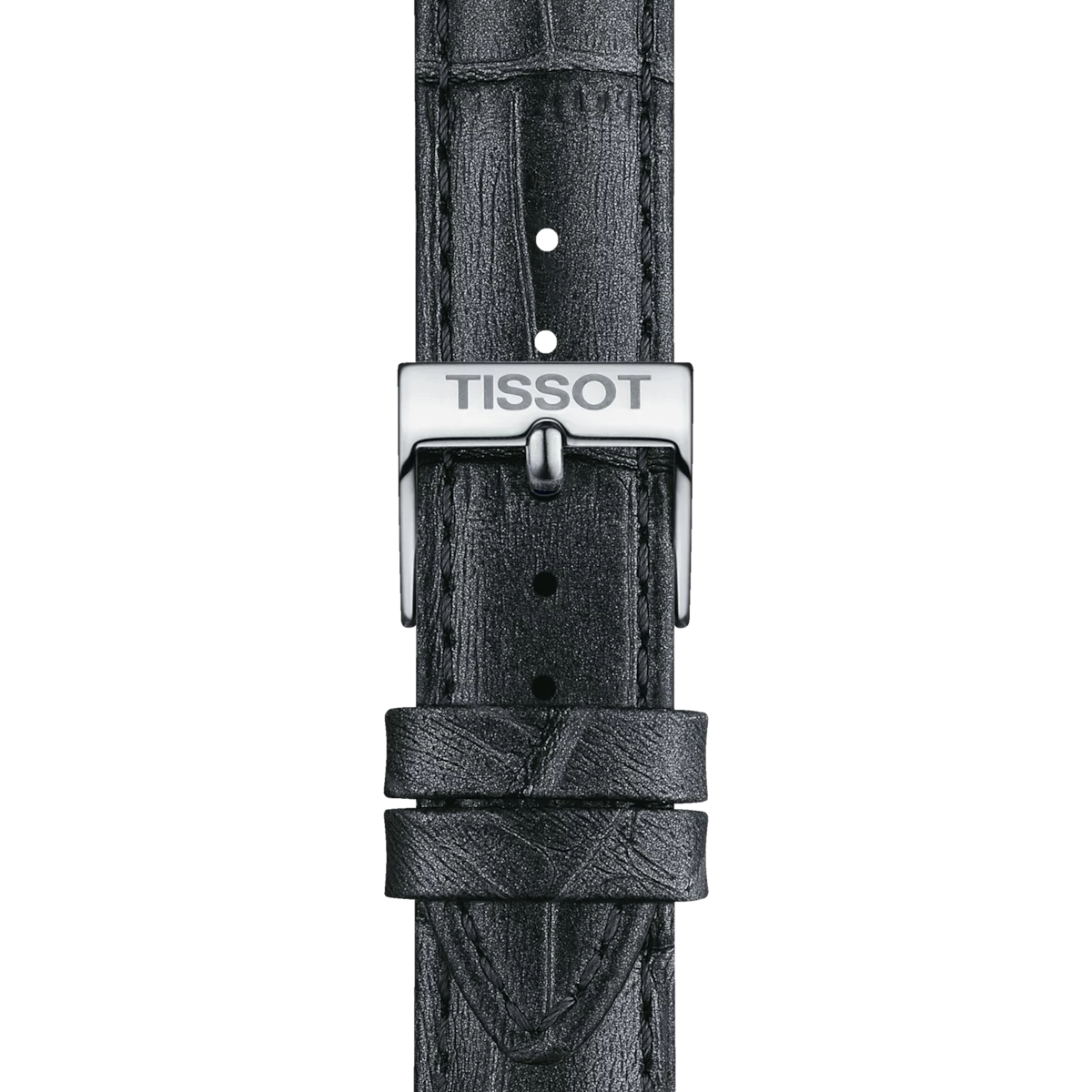 Tissot sötétszürke bőr óraszíj 16 mm