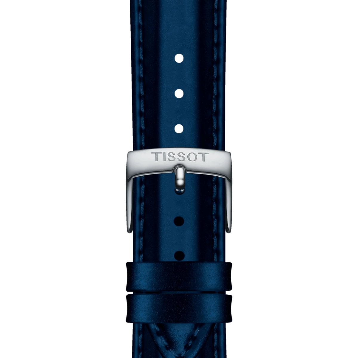 Tissot fényes kék szintetikus bőr óraszíj 18 mm