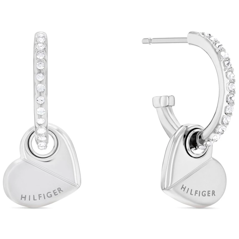 Tommy Hilfiger női karika szív fülbevaló - 2780882