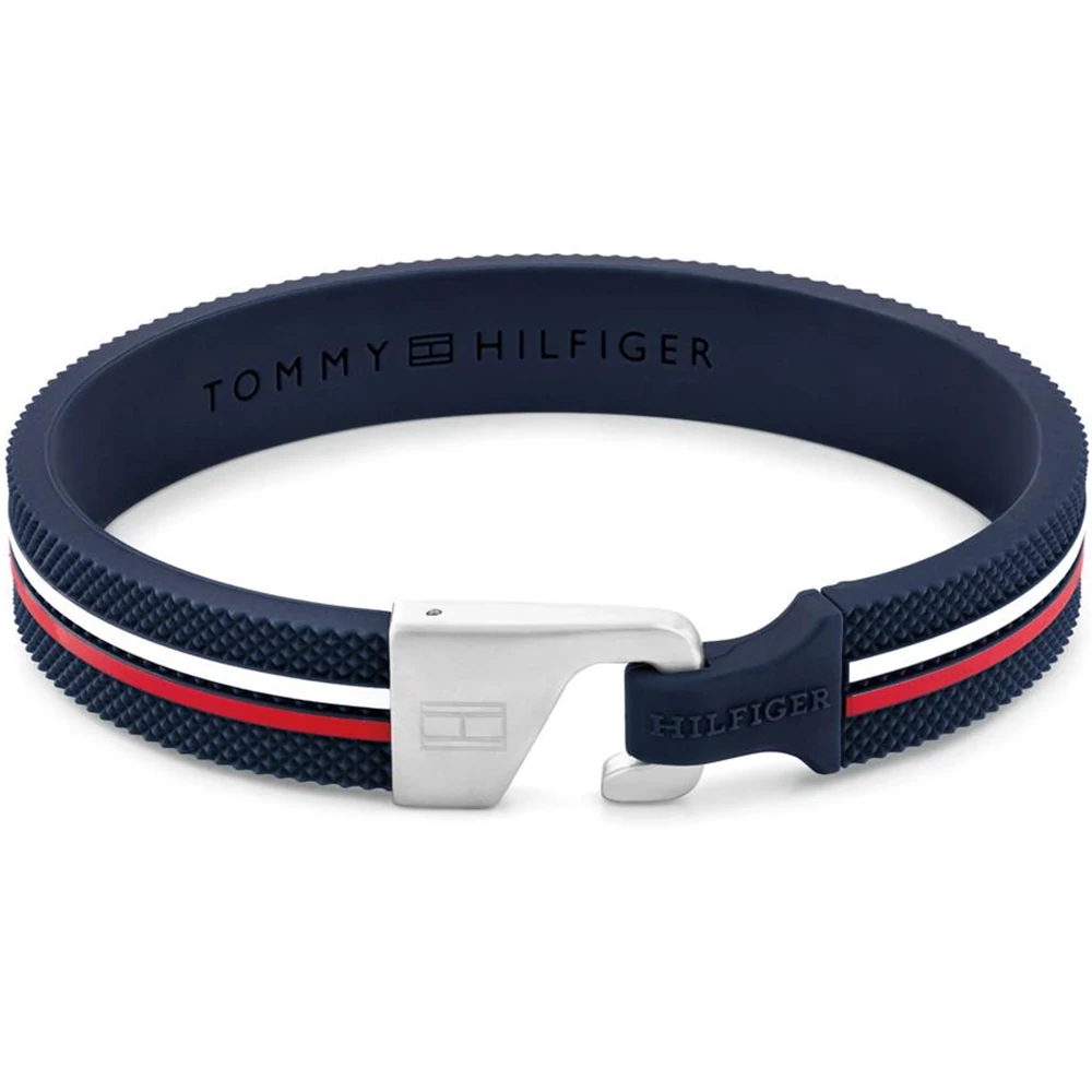 Tommy Hilfiger kék szilikon férfi karkötő - 2790606