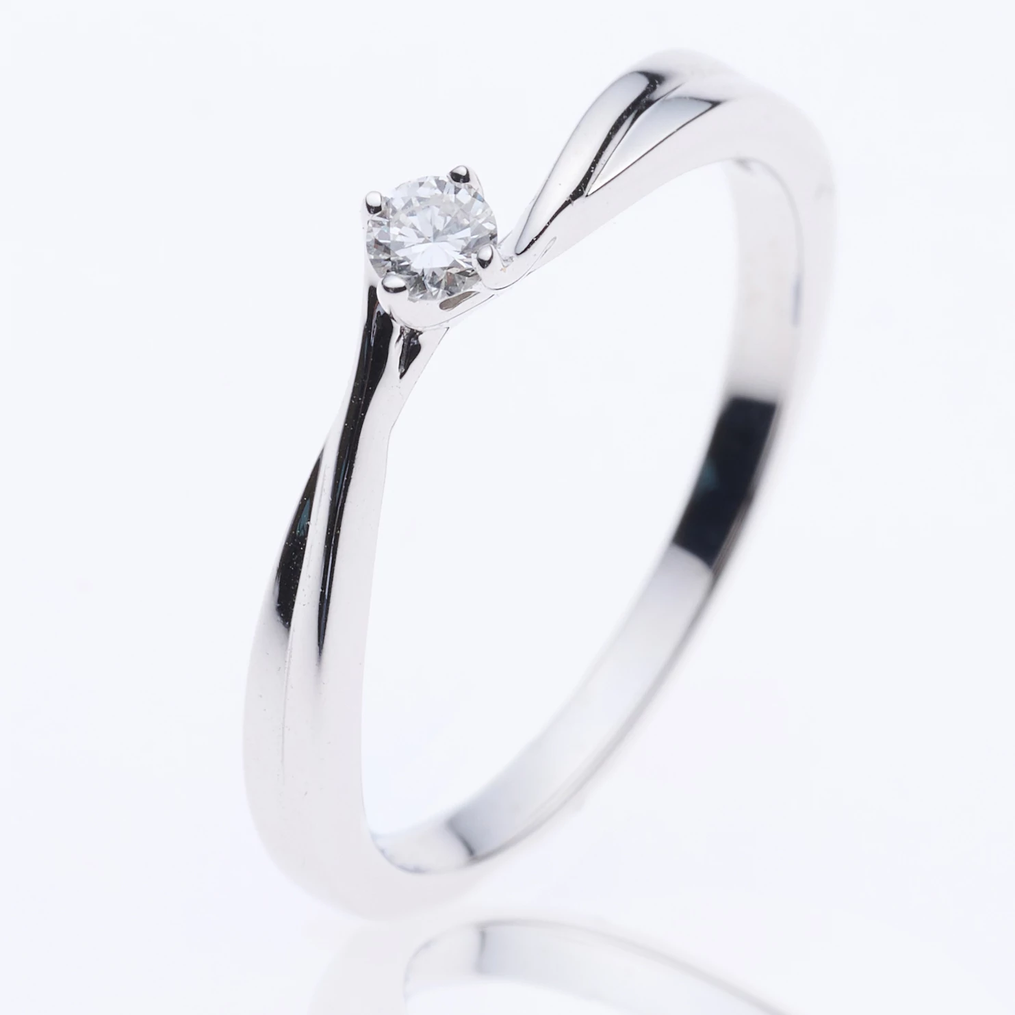 Velekey Diamond gyémánt eljegyzési gyűrű 0.05ct. - BRA2523-005W-49