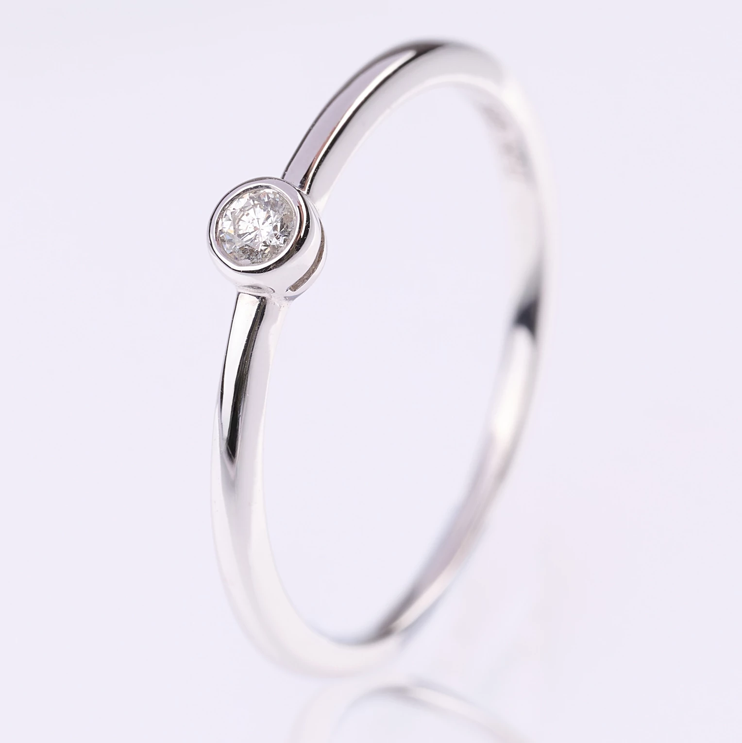 Velekey Diamond gyémánt eljegyzési gyűrű 0.06ct. - BRC05481W-50