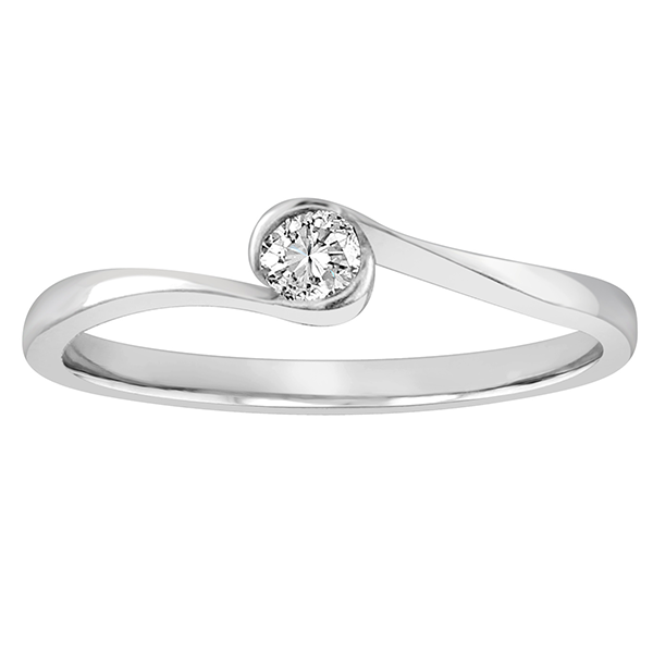 Velekey Diamond gyémánt eljegyzési gyűrű 0,12 ct. - BRCORR04973AW-57