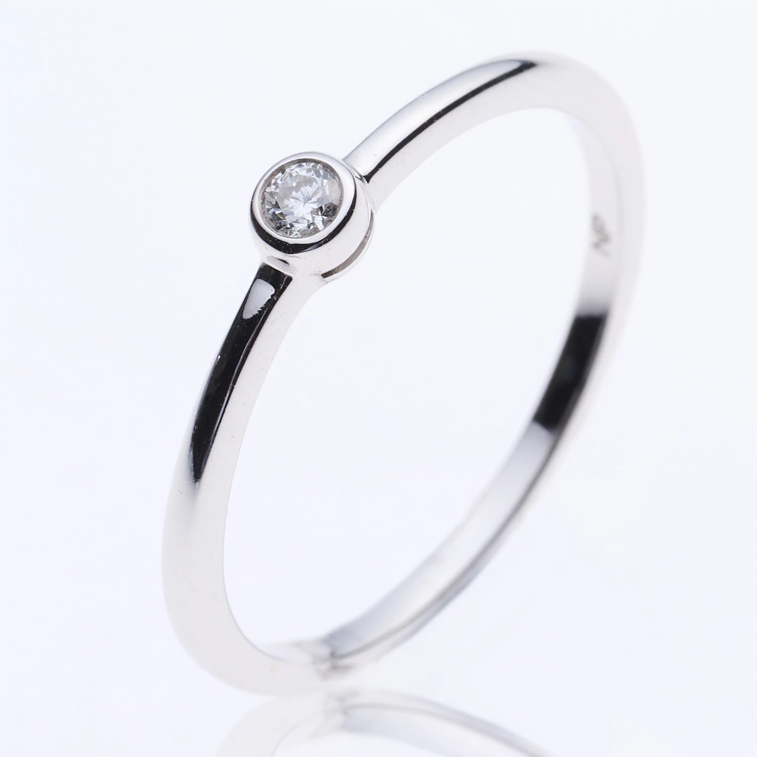 Velekey Diamond gyémánt eljegyzési gyűrű 0.06ct. - BRCORR05481W-54