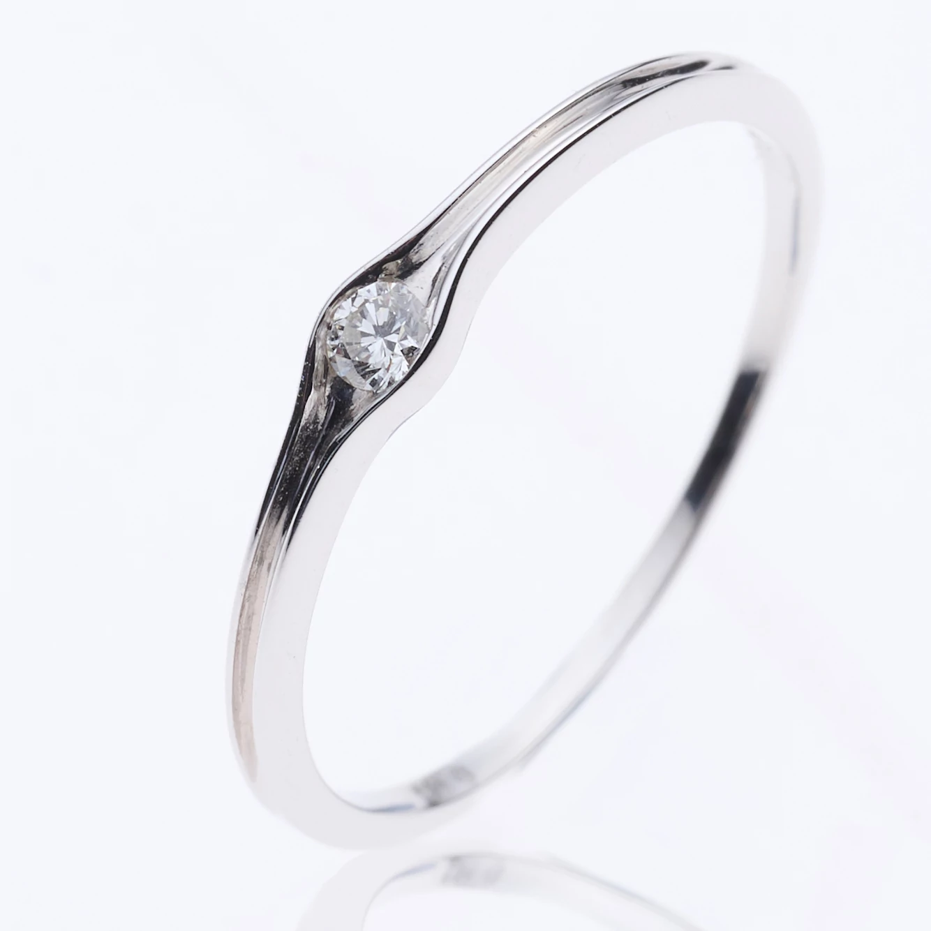 Velekey Diamond gyémánt eljegyzési gyűrű 0.06ct. - BRCORR05942AW-51