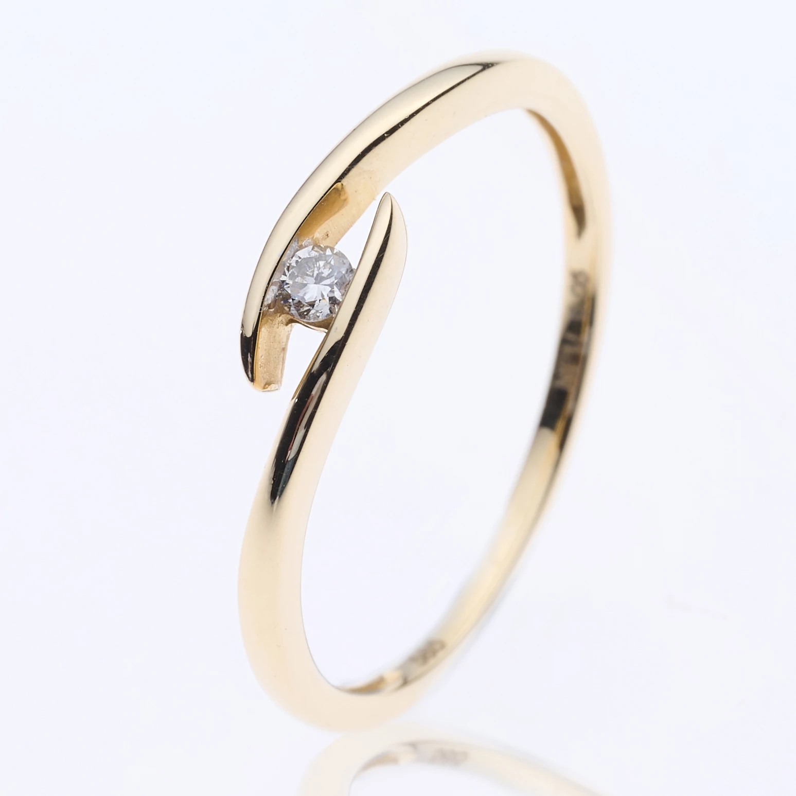 Velekey Diamond gyémánt eljegyzési gyűrű 0,04 ct. - BRI0400Y-49