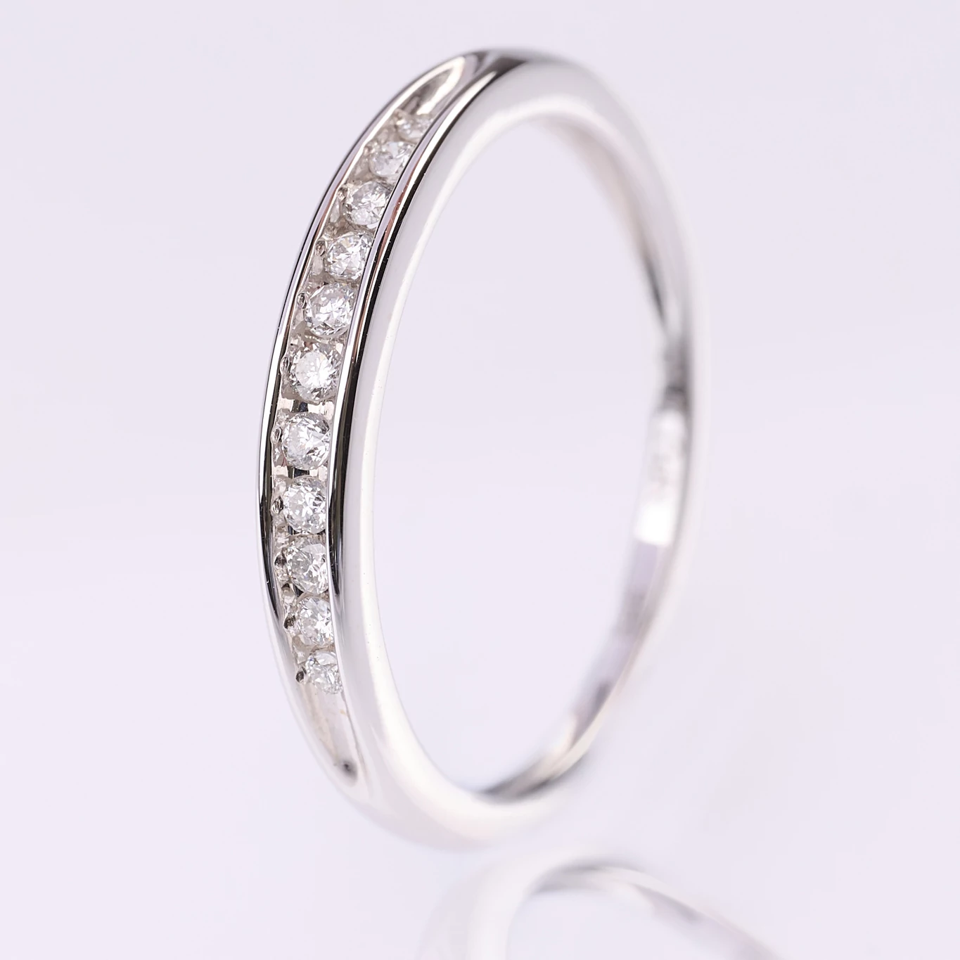 Velekey Diamond gyémánt eljegyzési gyűrű 0.1ct. - BRI27602W-49