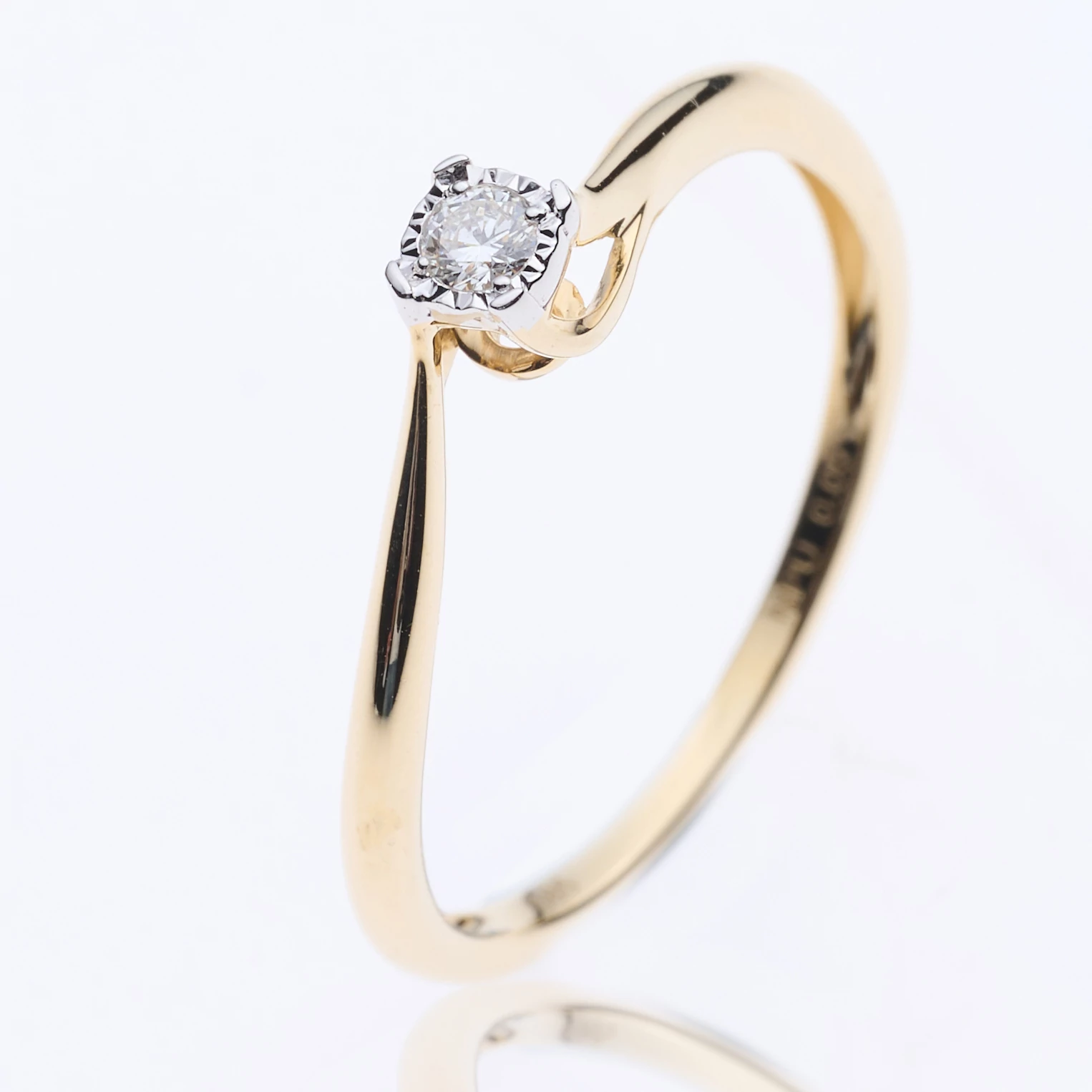 Velekey Diamond gyémánt eljegyzési gyűrű 0.05ct. - BRI29314Y-48