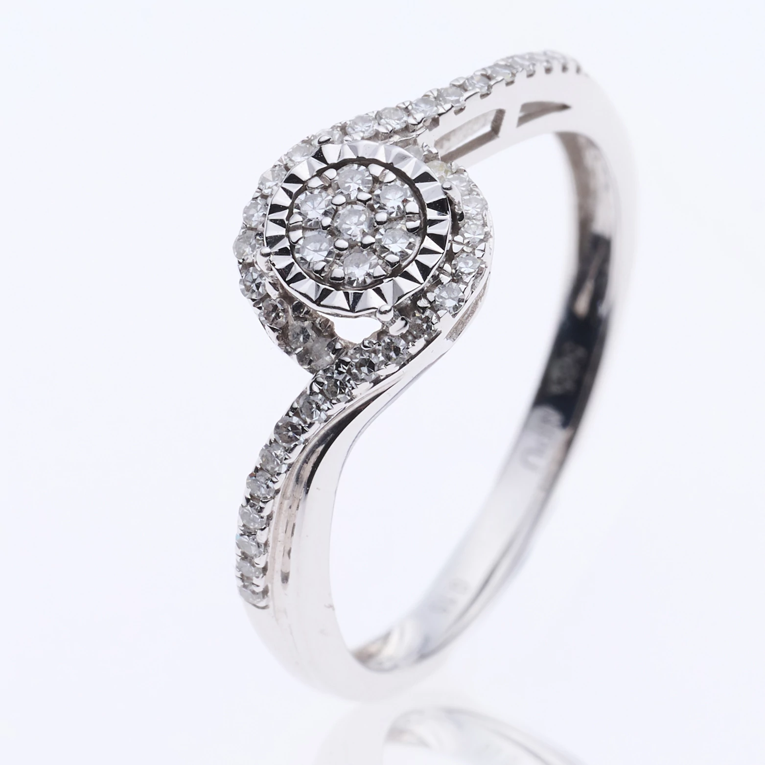 Velekey Diamond gyémánt eljegyzési gyűrű 0,15 ct. - BRI30596W-52