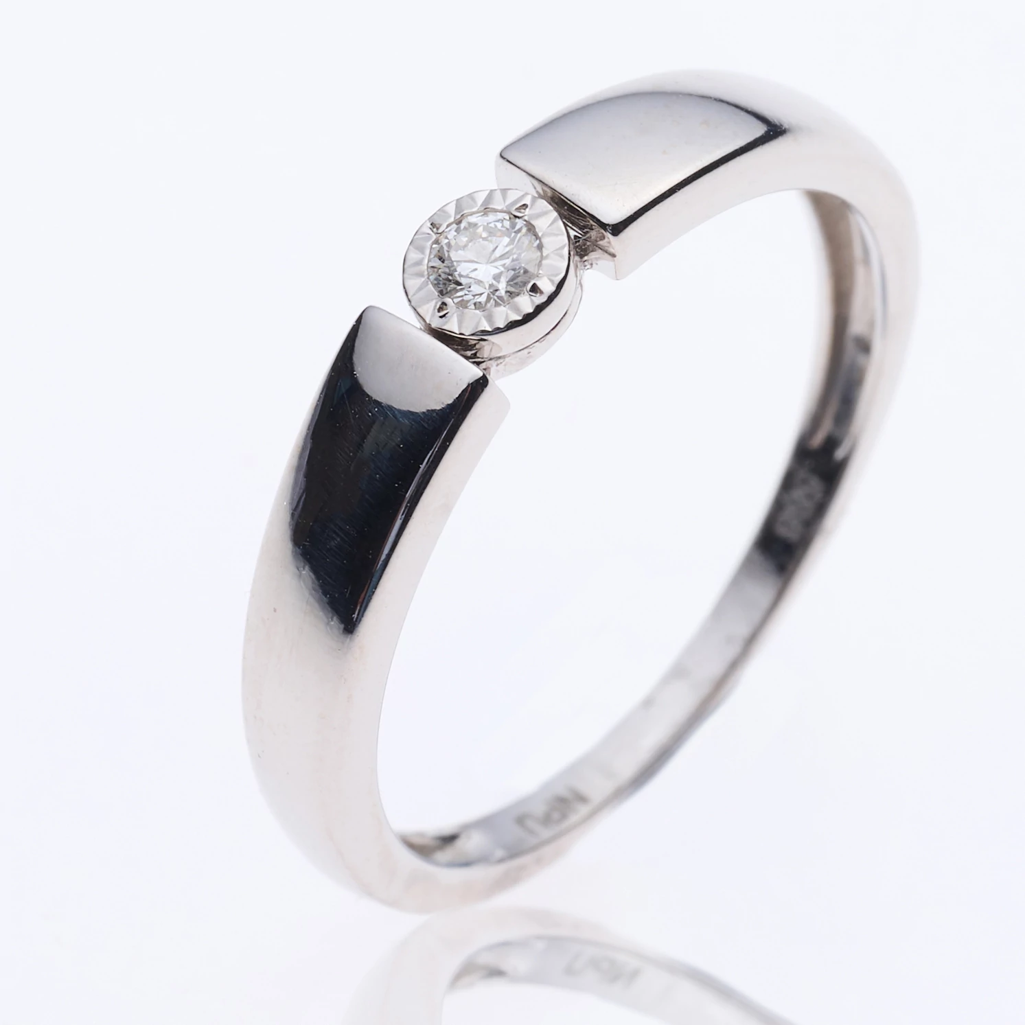 Velekey Diamond gyémánt eljegyzési gyűrű 0,05 ct. - BRI31626W-48
