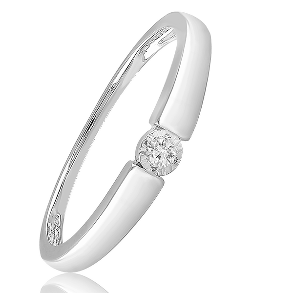 Velekey Diamond gyémánt eljegyzési gyűrű 0,05 ct. - BRI31626W-57