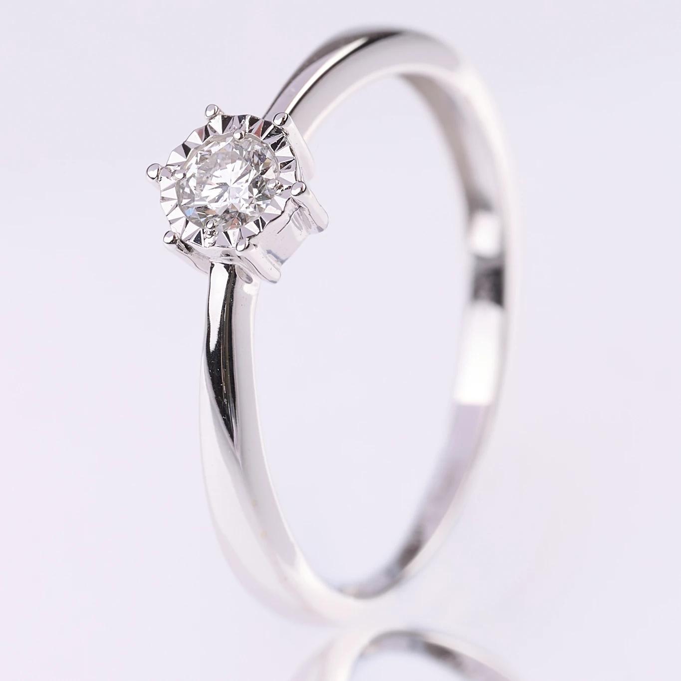 Velekey Diamond gyémánt eljegyzési gyűrű 0.15ct. - BRI31628W-53