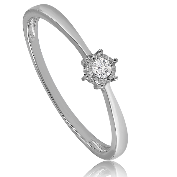 Velekey Diamond gyémánt eljegyzési gyűrű 0,05 ct. - BRI31631W-59