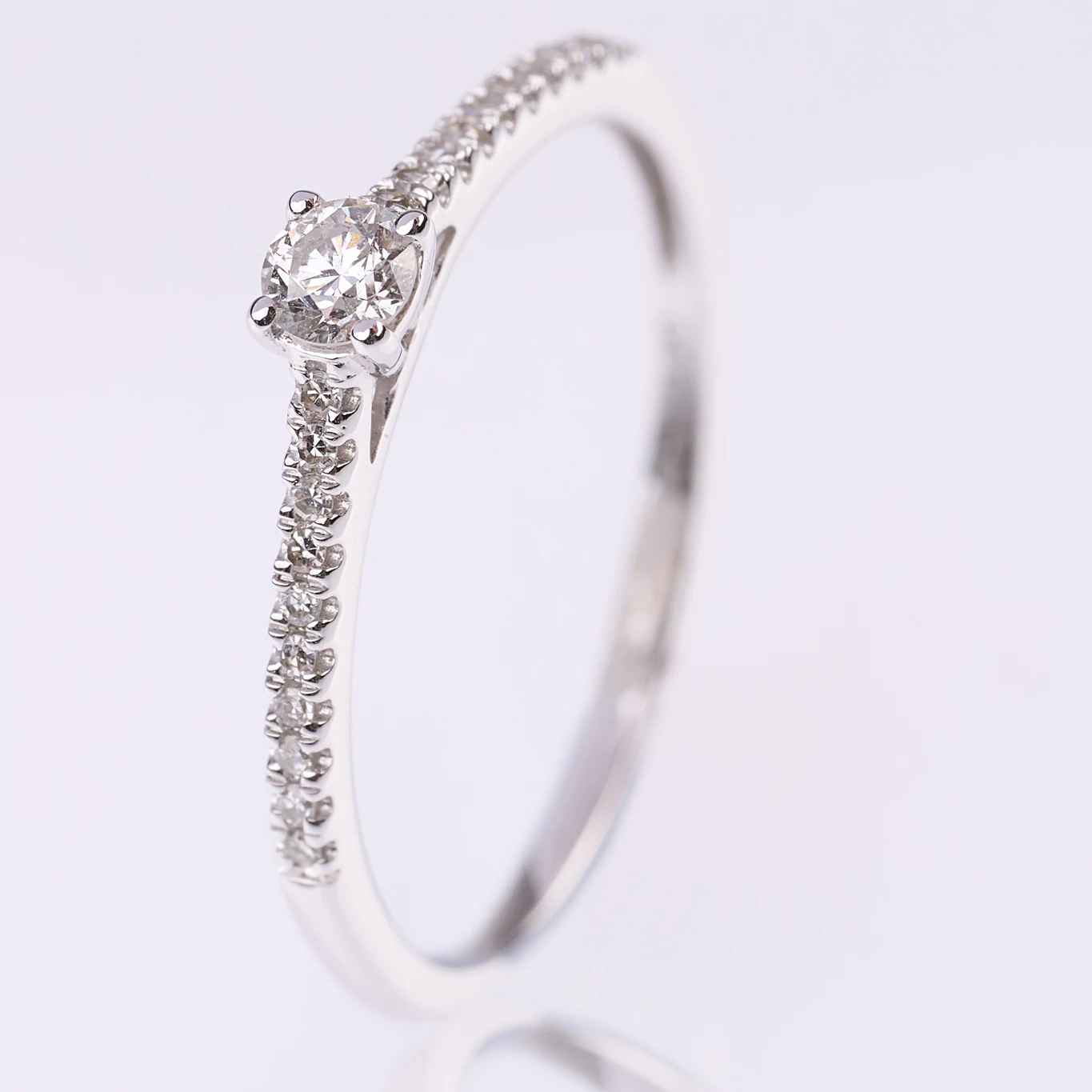 Velekey Diamond gyémánt eljegyzési gyűrű 0.2ct. - BRI38412-020W-48