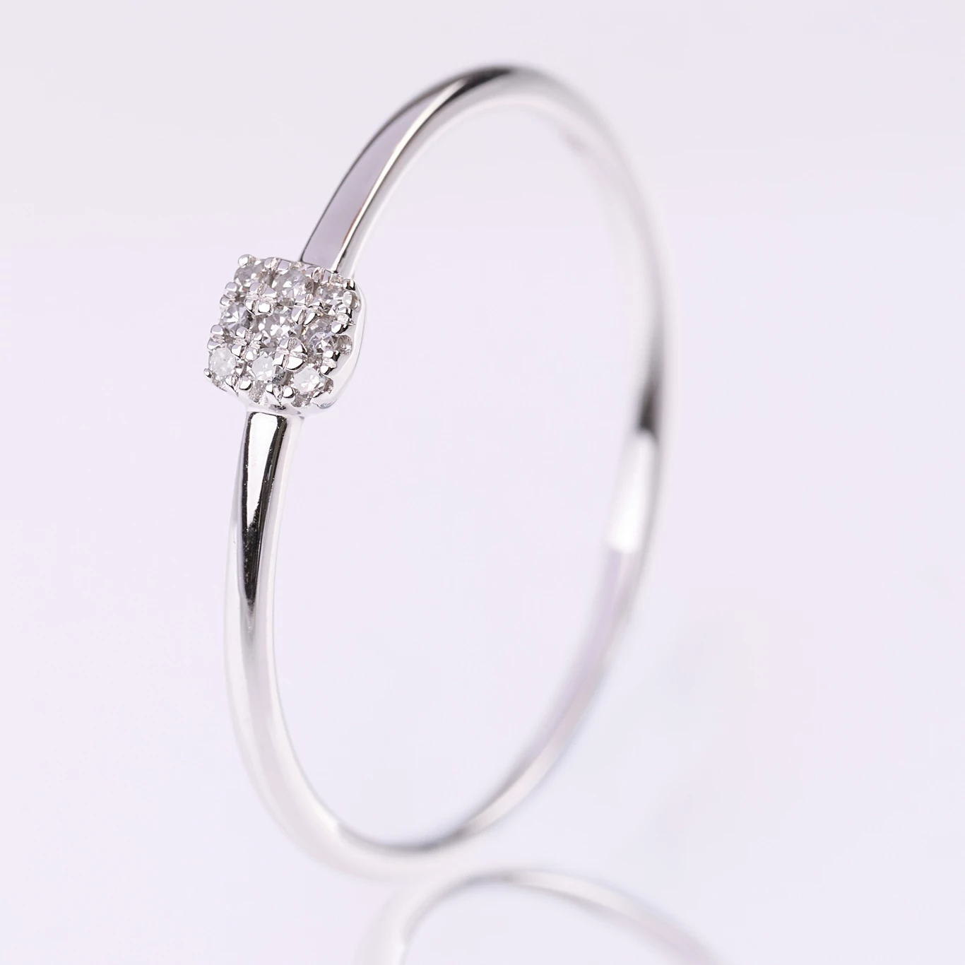 Velekey Diamond gyémánt eljegyzési gyűrű 0.03ct. - BRI46884-003W-50