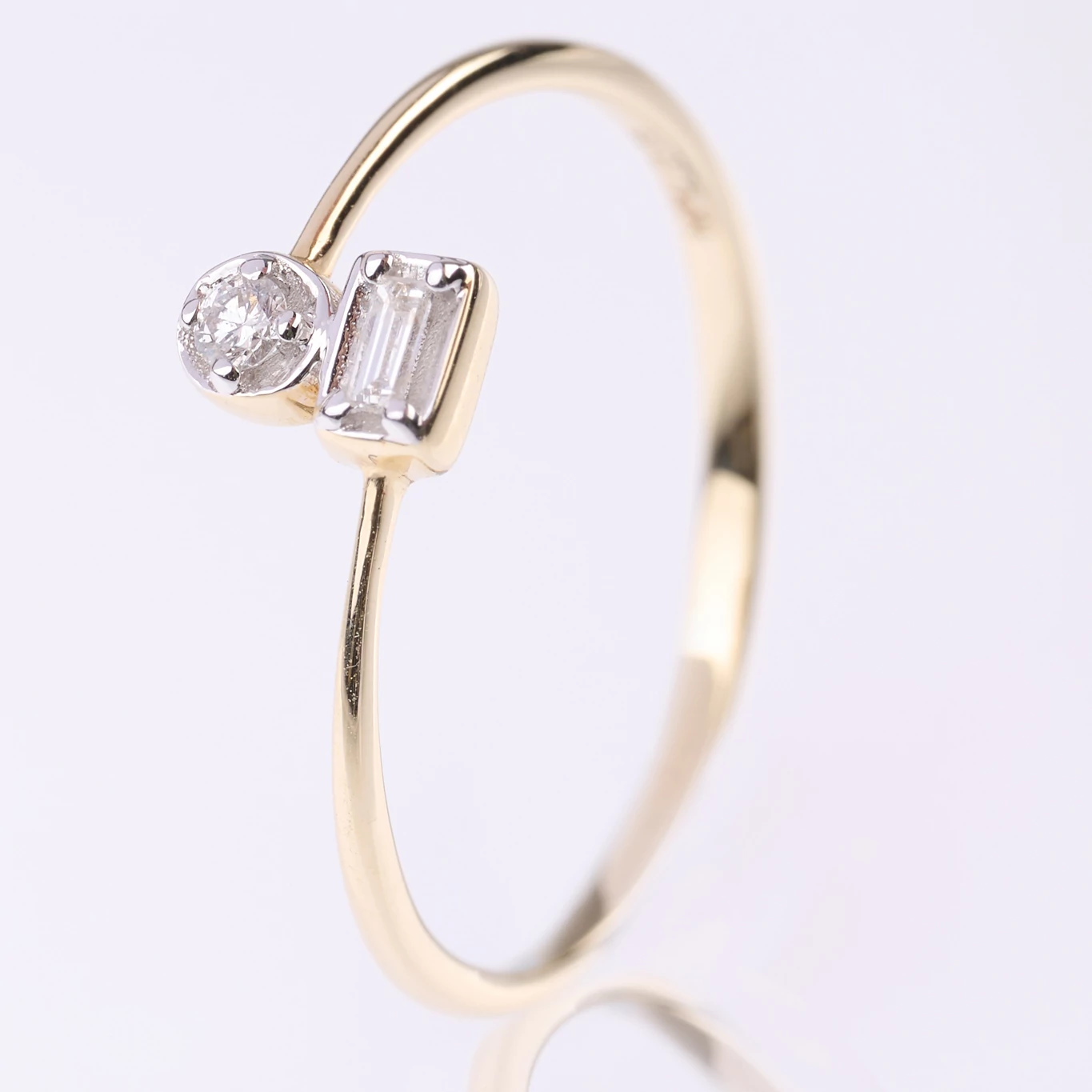 Velekey Diamond gyémánt eljegyzési gyűrű 0.05ct. - BRI49199-005Y-54