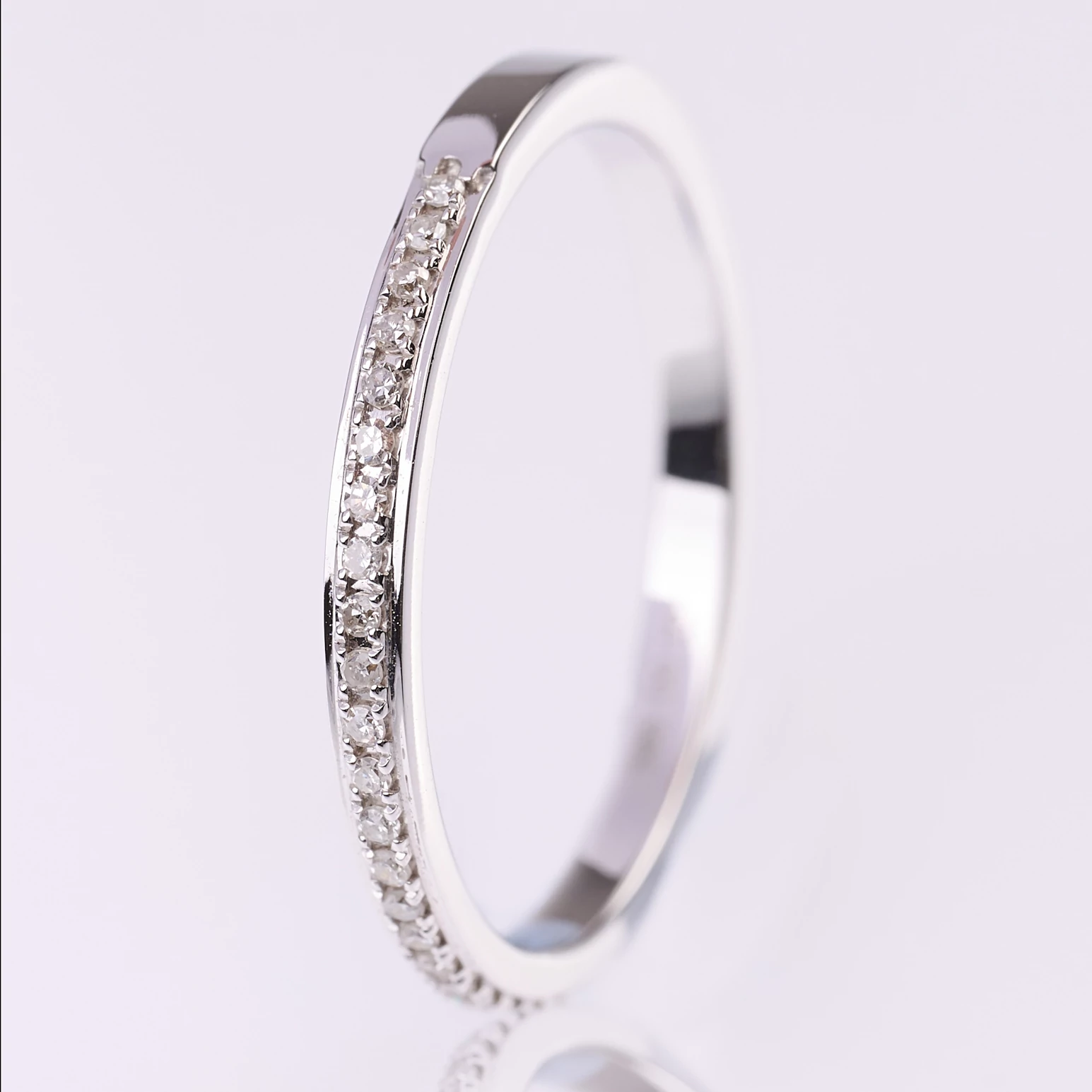 Velekey Diamond gyémánt eljegyzési gyűrű 0.09ct. - BRK09480AW-55