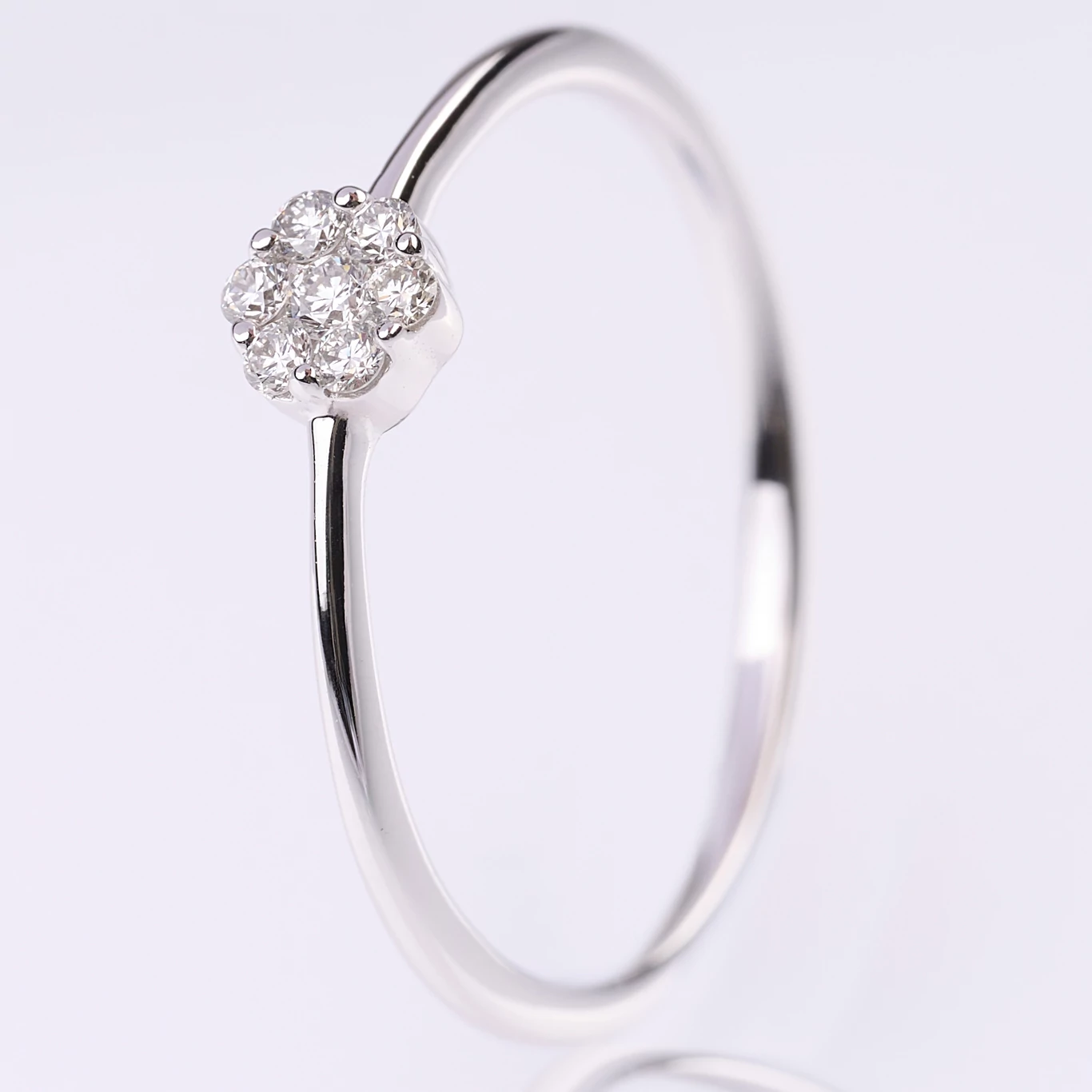 Velekey Diamond gyémánt eljegyzési gyűrű 0.11ct. - BRKJRF74160AW-51
