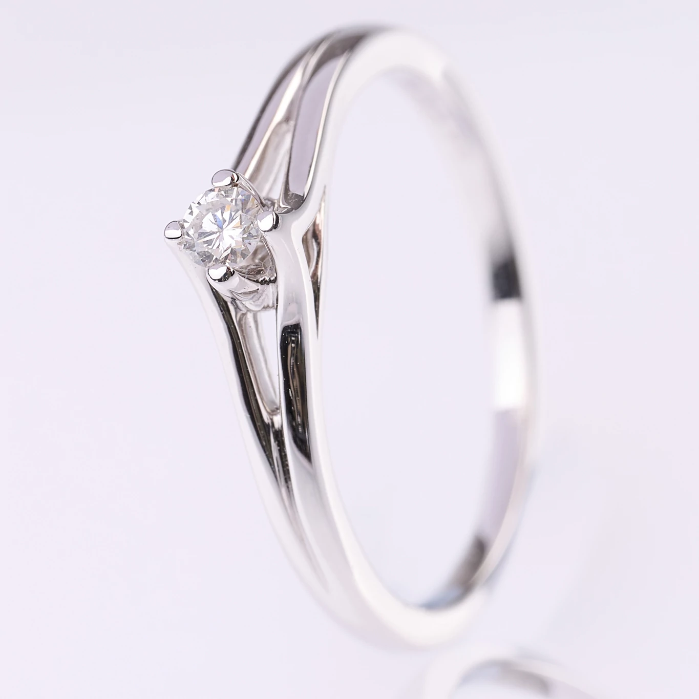 Velekey Diamond gyémánt eljegyzési gyűrű 0.08ct. - BRKJRO104002W-54